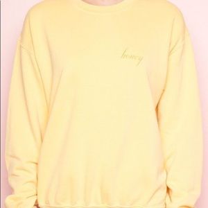 Brandy Melville Honey Crewneck
